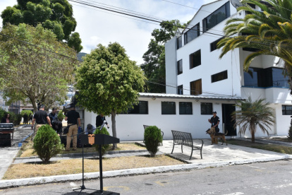 Inmueble. La edificación de cuatro pisos servía de dormitorio para los oficiales instructores.