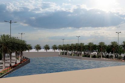 Obra. La piscina se encuentra en el Batallón del Suburbio.