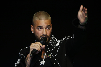 Fotografía de archivo en la que se registró al cantante colombiano Maluma, en Medellín (Colombia).
