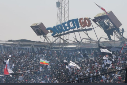 Los hinchas de Colo Colo pasaron un momento de mucho drama luego de que se vino abajo la tribuna del estadio.