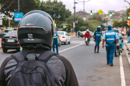 Operativo. En la avenida Barcelona se desarrolló un control.