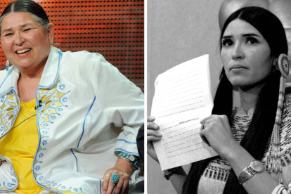 Sacheen Littlefeather fue enviada por el actor de El Padrino, quien rechazó el premio por el trato que Hollywood daba a los indígenas nativos de Estados Unidos.