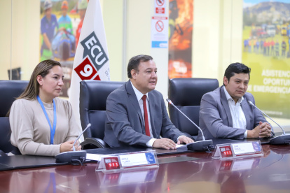 Rueda de prensa del COE Nacional.