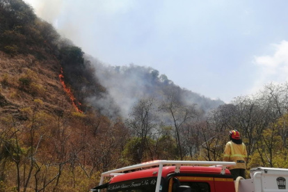 El fuego fue controlado a las 16:00 del jueves 6 de octubre.