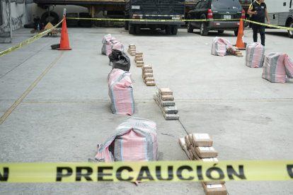 Los paquetes fueron hallados en 22 maletas en una vivienda de la Alborada.