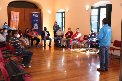 Acompañamiento. El patronato San José de Quito atiende a hombres violentos, algunos van por disposición legal.