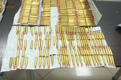 Municiones detectadas.