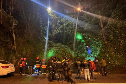 Accidente.  El sujeto murió al instante luego de la caída.