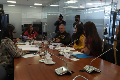 Este 11 de octubre estuvo presente en la Comisión el comandante de la Policía, Fausto Salinas.