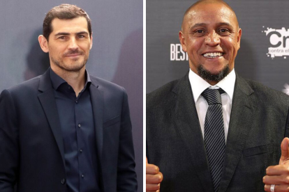 Iker Casillas y Roberto Carlos.