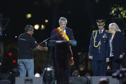 Declaración. El presidente Lasso dio un discurso por los 202 años de la Independencia de Guayaquil.