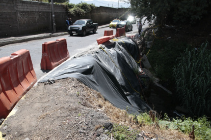 Separadores. Hace unas semanas colocaron estos elementos mientras llega la solución final.