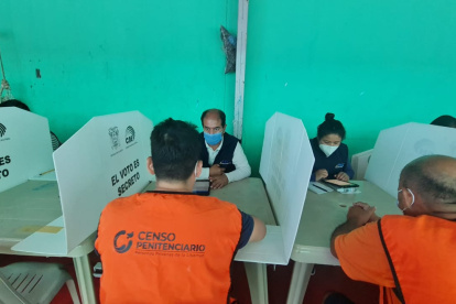 Censo. Una persona privada de la libertad participa de proceso.