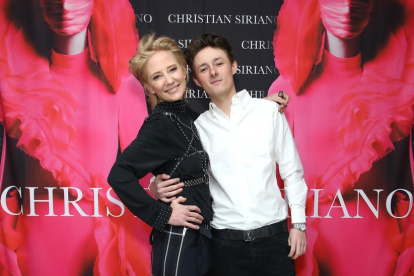 Anne Heche junto a su hijo Homer Laffoon.