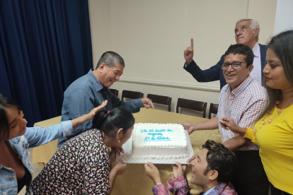 Los beneficiados disfrutaron de una reunión amena