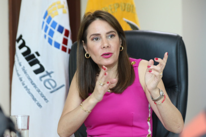 Autoridad.-  Vianna Maino, ministra de Telecomunicaciones en Ecuador.