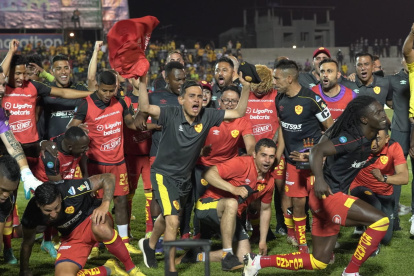 El cuadro oriental celebró al final el encuentro contra Barcelona