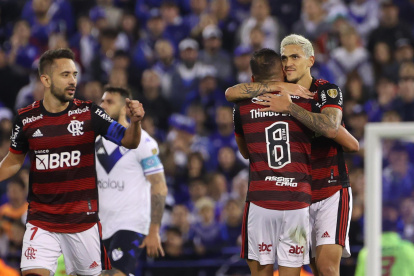 Fotografía de archivo de jugadores de Flamengo.
