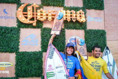 Barona junto al monarca en la categoría masculina, Nono Pereira.