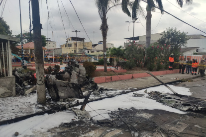 Avioneta se estrelló al norte de Guayaquil.