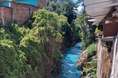 Afectación. El último color con el que aparecieron las aguas del afluente, el turquesa