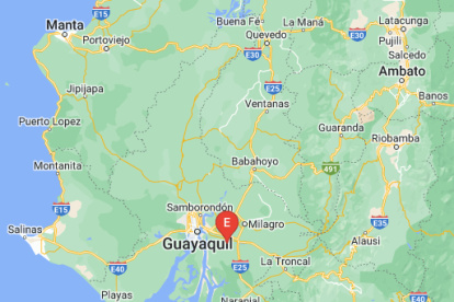 Foto publicada por el IG sobre el epicentro del sismo.