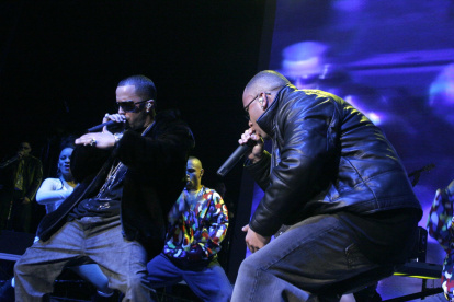 Llandel Vegilla (izq) y Juan Luis Morera (dcha), compontes del dúo puertorriqueño más conocido como Wisin y Yandel, en una fotografía de archivo.