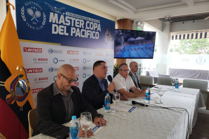 Las autoridades en el lanzamiento de la quinta edición del torneo, en la sede principal del GTC.