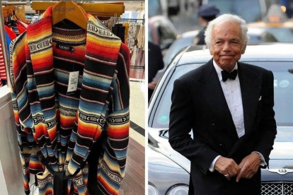 Denuncia presunto plagio de Ralph Lauren al diseño del sarape de Saltillo