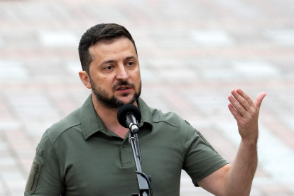 Zelenski  en una foto de archivo.