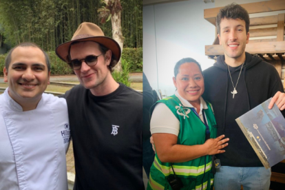 Los fanáticos de las celebridades en Galápagos aprovecharon la ocasión para fotografiarse con ellos