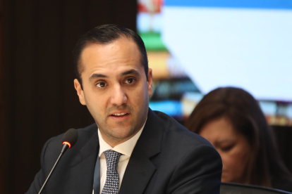 Fotografía de archivo del canciller de Ecuador, Juan Carlos Holguín