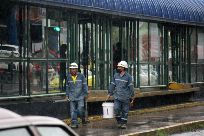 Arreglos. La estación Bellavista permanecerá cerrada mientras duren los trabajos municipales