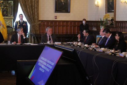 Quito. Guillermo Lasso y Luis Verdesoto presidieron la cita en Carondelet.