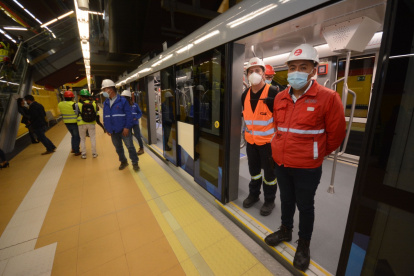 Paulatino. El gerente de Metro de Quito indicó que a fin de año no rodarán con todos los trenes.