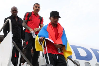 Bryan García ya fue campeón de la Libertadores sub-20 con Independiente del Valle. Llegó al país para llevarse el trofeo absoluto.