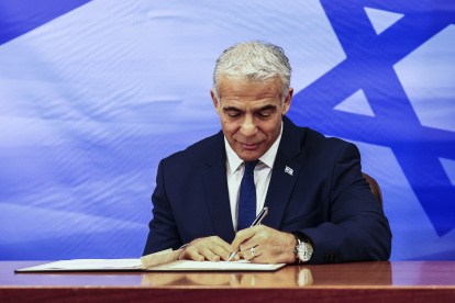Jerusalem. El primer ministro israelí, Yair Lapid,  busca derrotar el martes 1 de noviembre  a su rival en los comicios  Benjamin Netanyahu