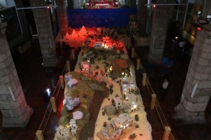 Obra. El pesebre es originario de Loja y se construyó hace 18 años.