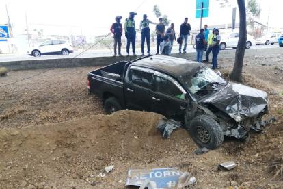 El hecho se registró en el kilómetro 14,5, diagonal a una unidad educativa del sector.