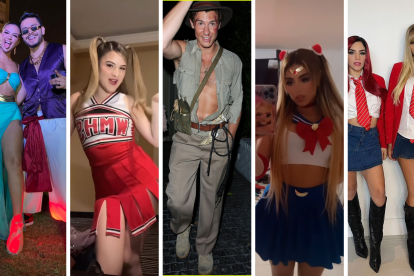 Famosos con sus disfraces en Halloween