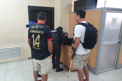 Hinchas denuncian robos.