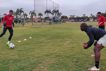 Javier Burrai disputará su segunda final con Barcelona. Él fue fundamental en los penales de 2020 ante Liga de Quito.