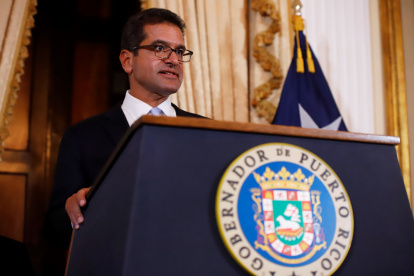 Fotografía de archivo en la que se registró al gobernador de Puerto Rico, Pedro Pierluisi, en San Juan (Puerto Rico).