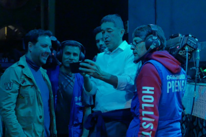 José Antonio Sánchez durante los preparativos del espacio y del lanzamiento del tema.