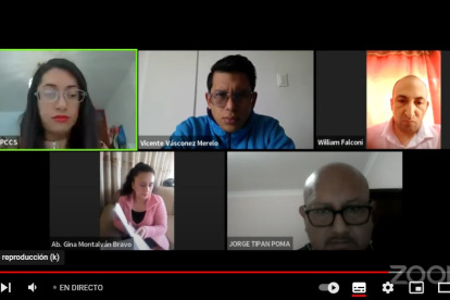 Encuentro. La reunión de la Comisión Ciudadana se celebró a través de medios virtuales.