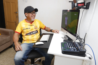 Alejandro Sánchez reviviendo la final entre Barcelona y Liga, luego de la que tuvo repercusión en redes sociales.