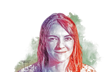 La escritora Cristina Araújo, autora de la novela "Mira a esa chica"