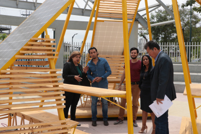 El aula itinerante puede ser ubicada en cualquier sitio.
