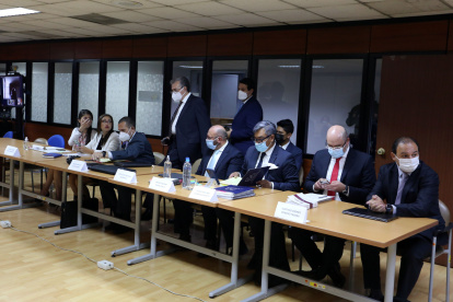 Diligencia. Partes procesales en una audiencia pasada.