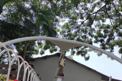 Imagen. El jardín de la Virgen de la Buena Esperanza, en Entre Ríos.